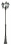 Lampe de parc Retro 3 1,95-2,95 m