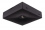Luminaire de secours LED carré CNBOP noir