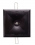 Luminaire de secours LED carré CNBOP noir