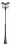 Lampe de parc Retro 3 0 1,95-2,95 m