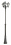 Lampadaire Retro 3 N 1,85-2,85 m