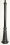 Lampadaire de jardin Retro 1 BD KW 2-3m