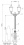 Lanterne de parc décorative N/2xR57/2x02AM