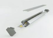Profilé d'angle LED LS avec obturateur