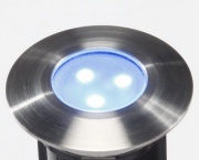 Luminaire au sol LED Alpha bleue IP68 12V