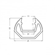 Profilé aluminium CORNER 2m