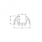 Profilé aluminium STANDARD 2m