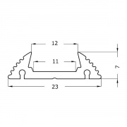 Profilé aluminium MICRO 2m