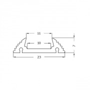 Profilé PVC MICROFLEX 2,0 m