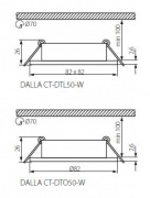 Spot de plafond DALLA CT