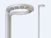  Bowi Lampe LED Zeke 80W avec mât 3m DW