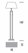 Lampadaire EMMA LP, calvados