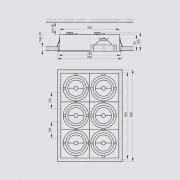 Luminaire encastré 600