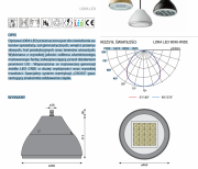 Lampe suspendue LED 150W
