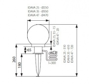 Luminaire de jardin IDAVA