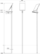 Lampadaire solaire V7c