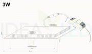 Panneau LED carré encastré