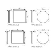 Luminaire à LED Varso LED 24w