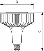 Éclairage LED TrueForce pour les secteurs industriel et commercial (Highbay - HPI/SON/HPL)