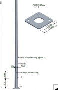 Mât d'éclairage SX 5-12/4/F250