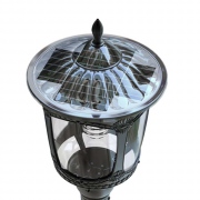 Lampadaire solaire à trois bras LED Minori 3×12,5 W