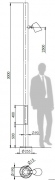 Mât P 90 3,0 m N40A