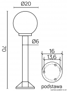 Lampadaire BALLS K 5002/3/K 200