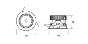 Lampe downlight LED Lugstar Hi-Cri