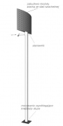 Lampadaire solaire à LED Regina