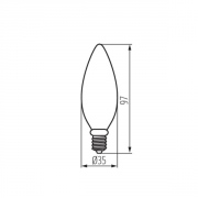 Source lumineuse LED XLED C35 E14