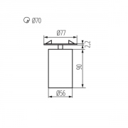 Spot de plafond Chiro GU10