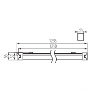 Luminaire linéaire à LED TP SLIM LED