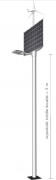  Electriquo Lampadaire hybride à LED Ensis