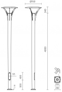 Lampe de parc LED SAL Deco 1
