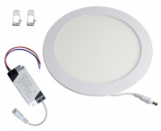  Electriquo Panneau d'éclairage encastré LED 18W