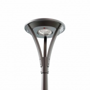  Electriquo Lampe solaire de parc 15W Park-231R 3000lm avec poteau et fondation