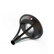 Lampe solaire de parc 15W Park-231R 3000lm avec poteau et fondation