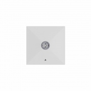 Luminaire de secours à LED Lovato N 3 carré en saillie