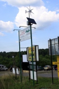  Electriquo Kit solaire-éolien pour éclairer un panneau d'affichage de 6 m x 3 m