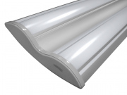 Luminaire LED 40W WW 1168x300x60mm argent