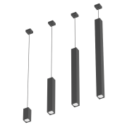 Lampe suspendue LED cubique