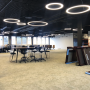Luminaire suspendu Anneau LED géométrique