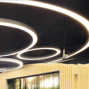 Luminaire suspendu Anneau LED géométrique