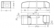 Alimentation à tension constante LC 60W 24V SC SNC
