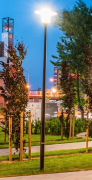  Electriquo Lanterne de parc LED Elba mât aluminium 4-5 m noir