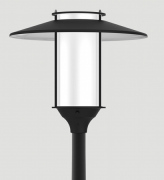 Lanterne de parc LED Elba mât aluminium 4-5 m noir
