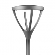Lampadaire de parc LED Park Plus, mât en aluminium, 4-5 m, noir