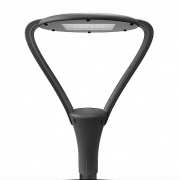 Lanterne de parc LED Izar, mât en aluminium 5-6 m, gris foncé