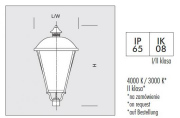 Lanterne de parc LED Altair mât aluminium 3-5 m peint RAL