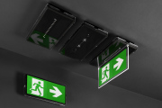Luminaire de secours V350-400 LED (8-10W) noir